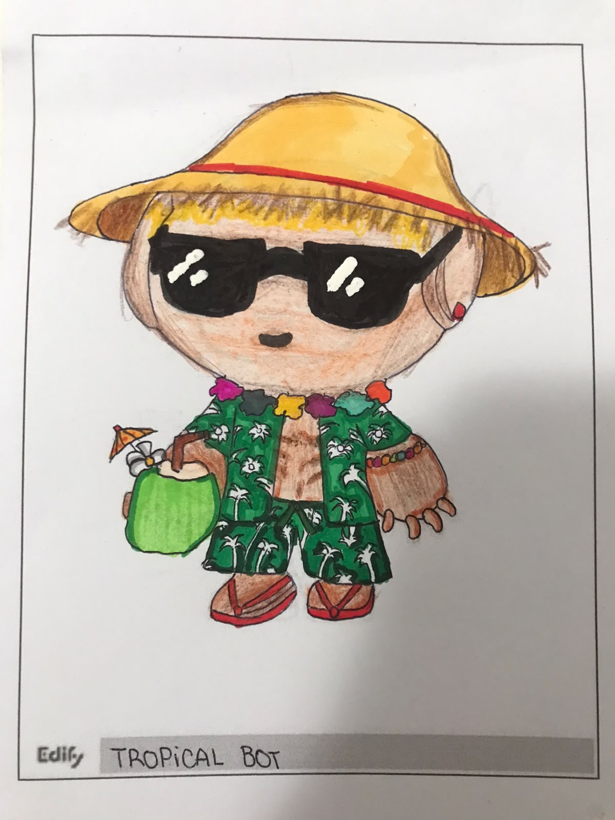Skin Tropical Edibot por Rafaela